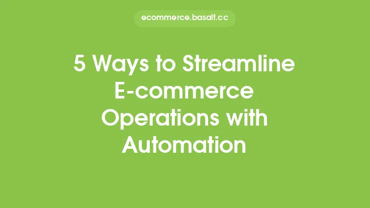 5 Ways to Streamline E-commerce Operations with Automation Thumbnail