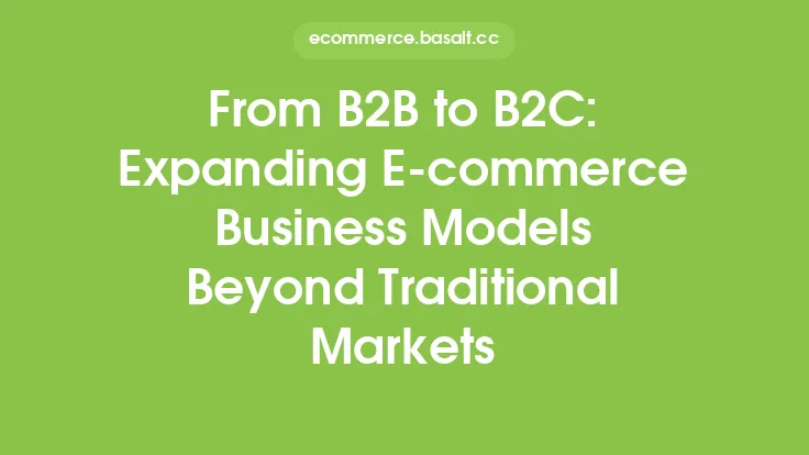 From B2B to B2C: Expanding E-commerce Business Models Beyond Traditional Markets Thumbnail