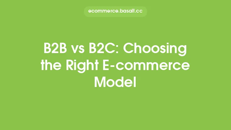 B2B vs B2C: Choosing the Right E-commerce Model Thumbnail