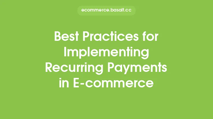 Best Practices for Implementing Recurring Payments in E-commerce Thumbnail