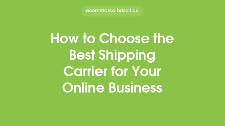 How to Choose the Best Shipping Carrier for Your Online Business Thumbnail