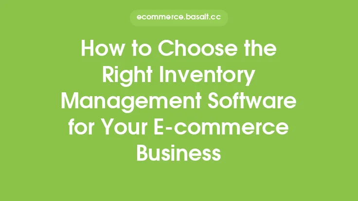 How to Choose the Right Inventory Management Software for Your E-commerce Business Thumbnail