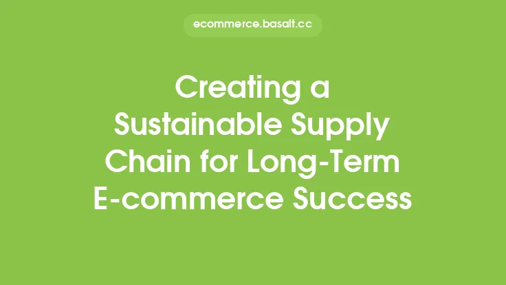 Creating a Sustainable Supply Chain for Long-Term E-commerce Success Thumbnail