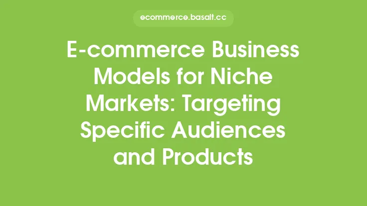 E-commerce Business Models for Niche Markets: Targeting Specific Audiences and Products Thumbnail