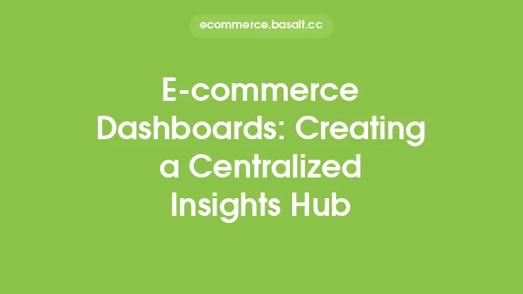 E-commerce Dashboards: Creating a Centralized Insights Hub Thumbnail