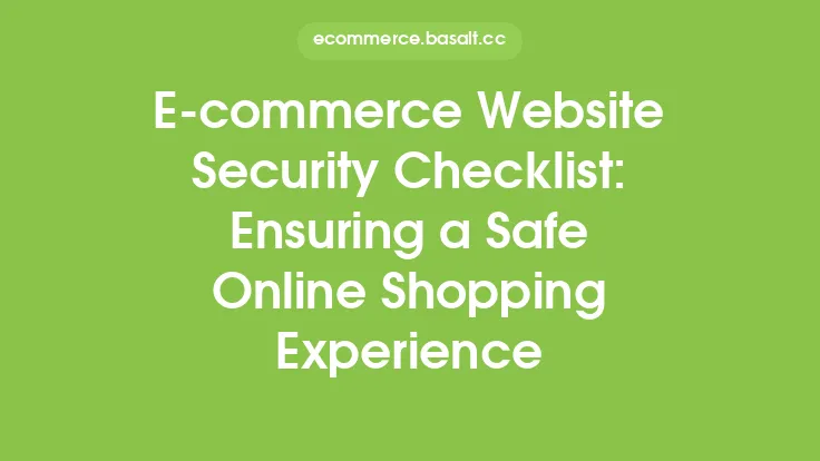 E-commerce Website Security Checklist: Ensuring a Safe Online Shopping Experience Thumbnail