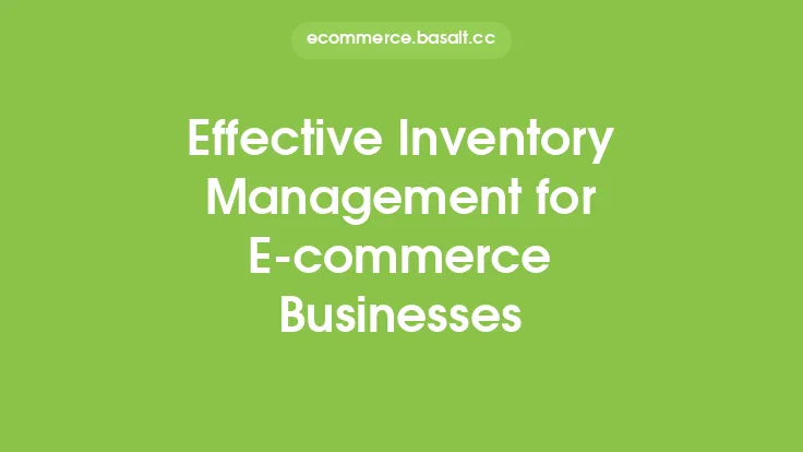 Effective Inventory Management for E-commerce Businesses Thumbnail