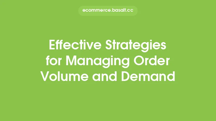 Effective Strategies for Managing Order Volume and Demand Thumbnail