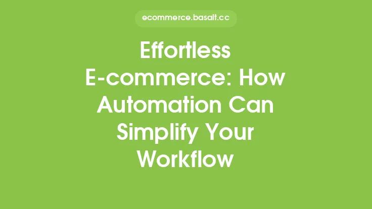 Effortless E-commerce: How Automation Can Simplify Your Workflow Thumbnail