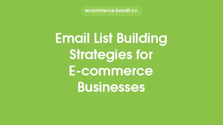 Email List Building Strategies for E-commerce Businesses Thumbnail