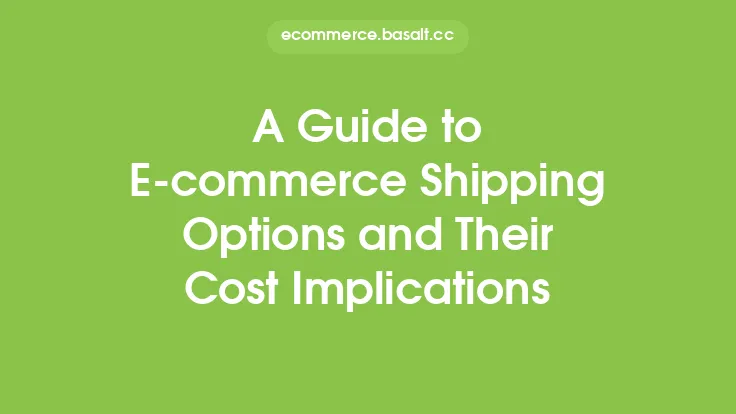 A Guide to E-commerce Shipping Options and Their Cost Implications Thumbnail