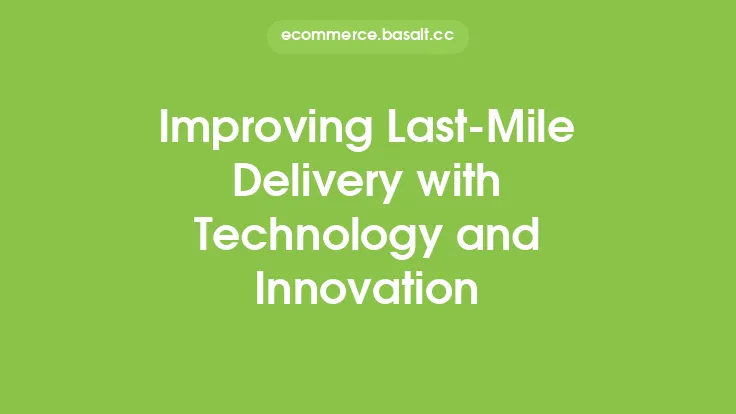 Improving Last-Mile Delivery with Technology and Innovation Thumbnail