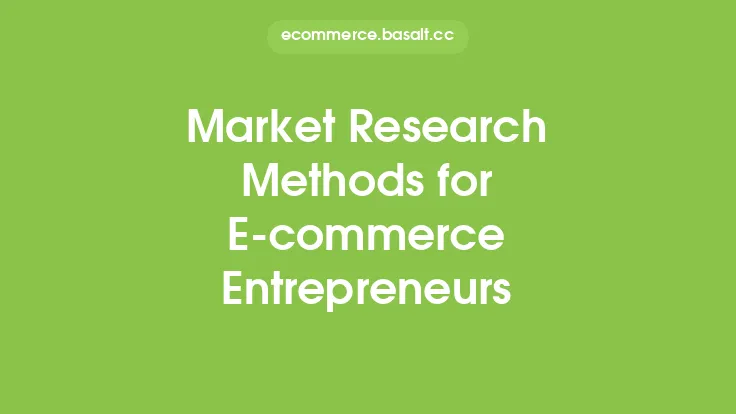 Market Research Methods for E-commerce Entrepreneurs Thumbnail