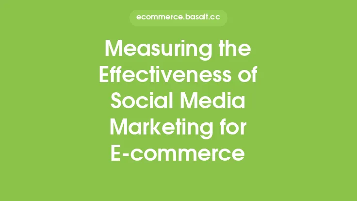Measuring the Effectiveness of Social Media Marketing for E-commerce Thumbnail