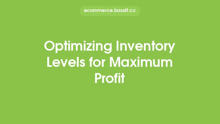 Optimizing Inventory Levels for Maximum Profit Thumbnail