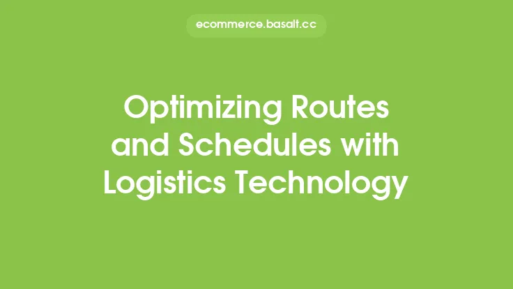 Optimizing Routes and Schedules with Logistics Technology Thumbnail