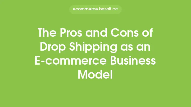 The Pros and Cons of Drop Shipping as an E-commerce Business Model Thumbnail