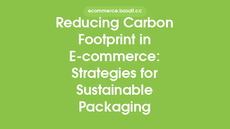 Reducing Carbon Footprint in E-commerce: Strategies for Sustainable Packaging Thumbnail