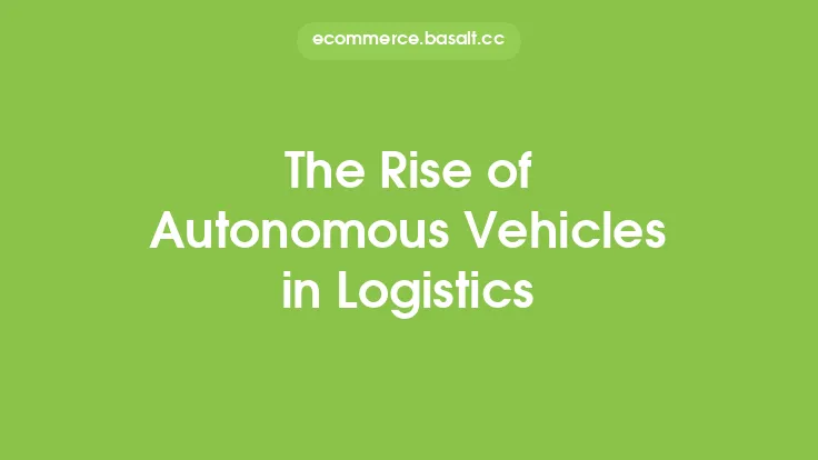 The Rise of Autonomous Vehicles in Logistics Thumbnail