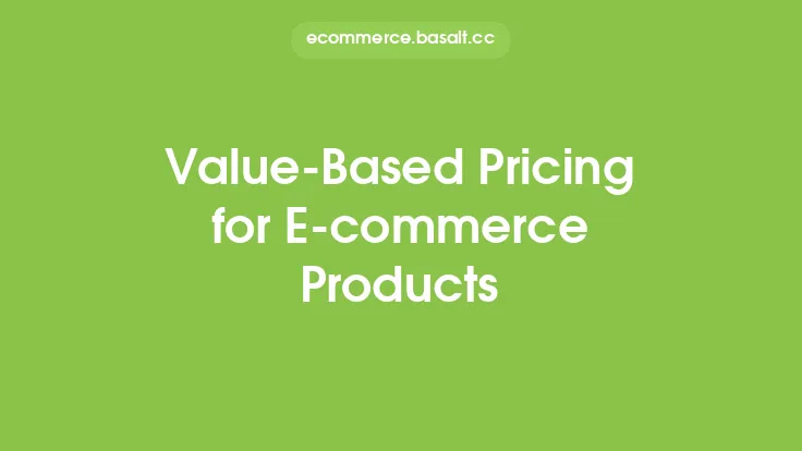 Value-Based Pricing for E-commerce Products Thumbnail